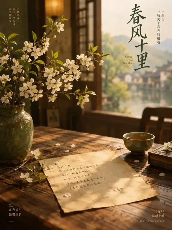 AI剧在线《春天里的来信》千禧年代年代情感短剧封面